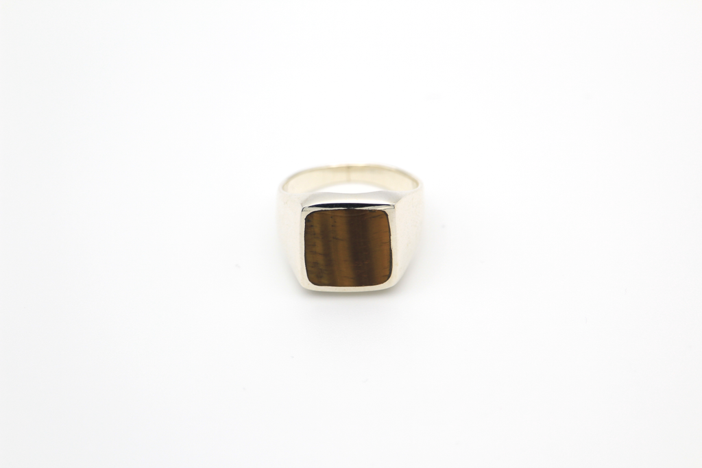 Tiger Eye Signet Ring