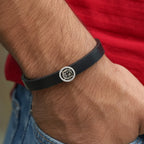 Classic Silver OM Wristband for man