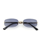 Aero Rimless Edge Shades - Smoke