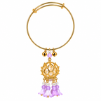 Lotus Lantern Tassel Drop Pearl Bangle - Preorder · Ships 25th