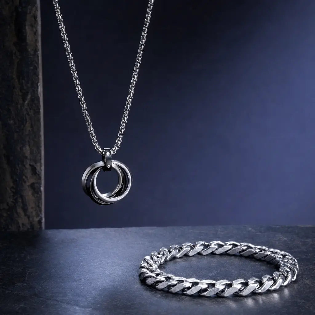 Chrome Vanguard Mens Jewellery Combo