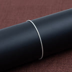 Thin Square Box Chain Silver Bracelet For Boys
