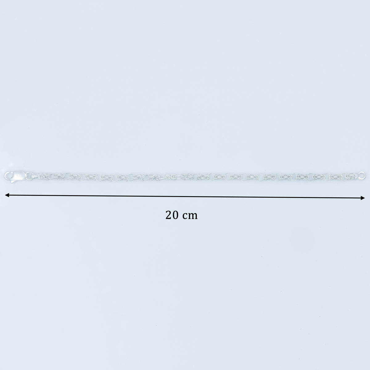 Classic Rope Style Silver Bracelet For Boys