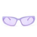 Futuristic Series Y2K Wraparound Sunglasses - Purple