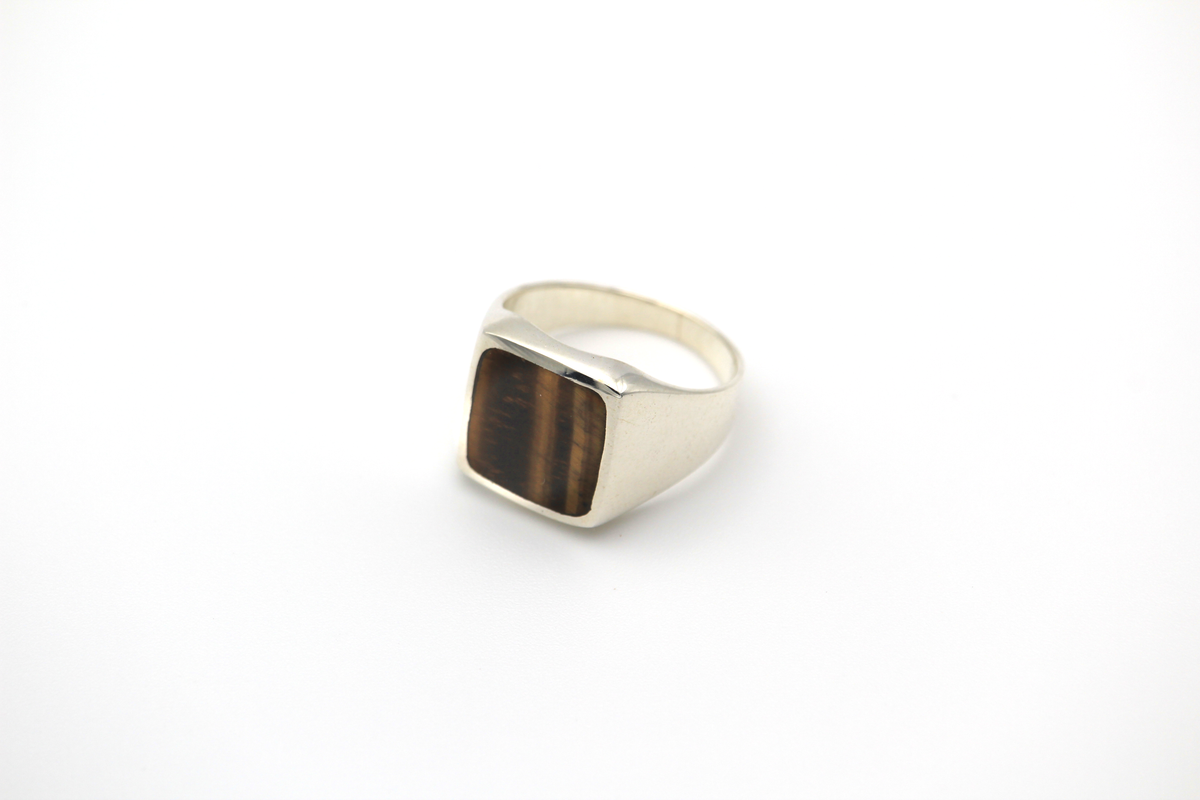 Tiger Eye Signet Ring