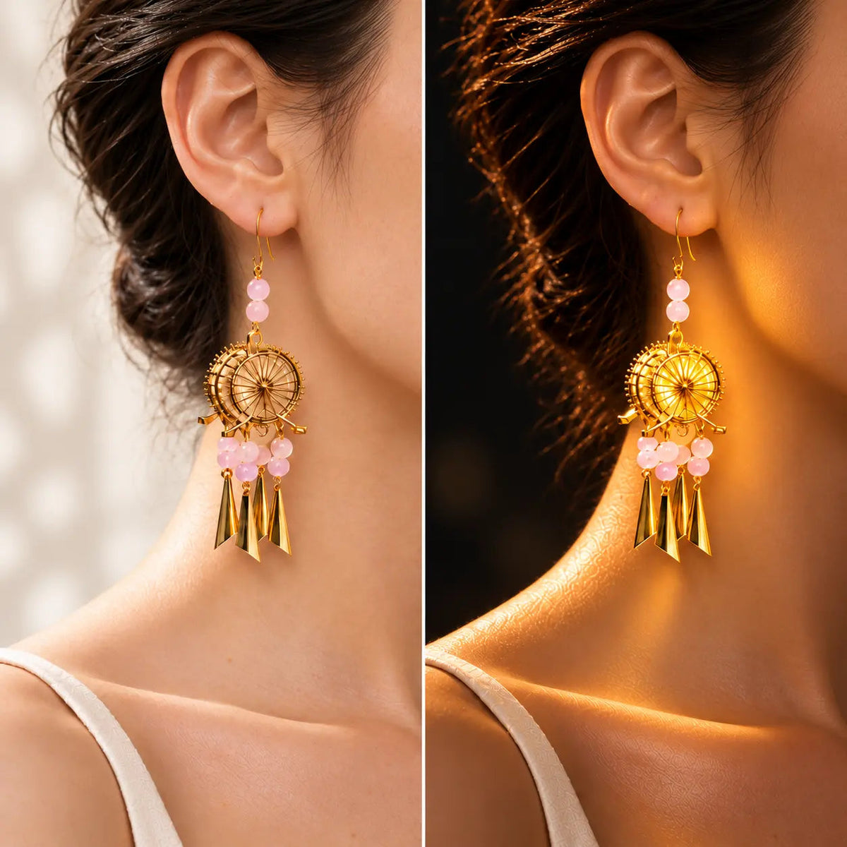 Radiant Utsav Halo Tassel Dangler Earrings - Preorder · Ships 16th