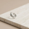 Ridge Unique Line Design Silver Bali for Men And Boys