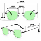 Classic Slim Edge Shades - Green