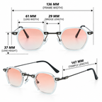 Classic Slim Edge Shades - Pink