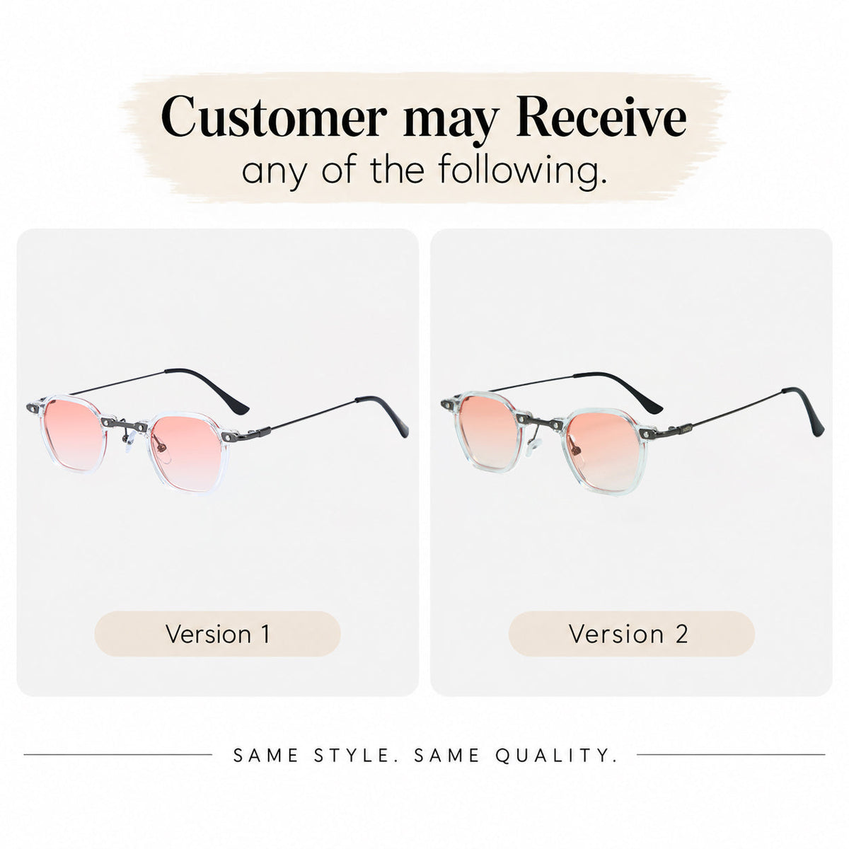 Classic Slim Edge Shades - Pink