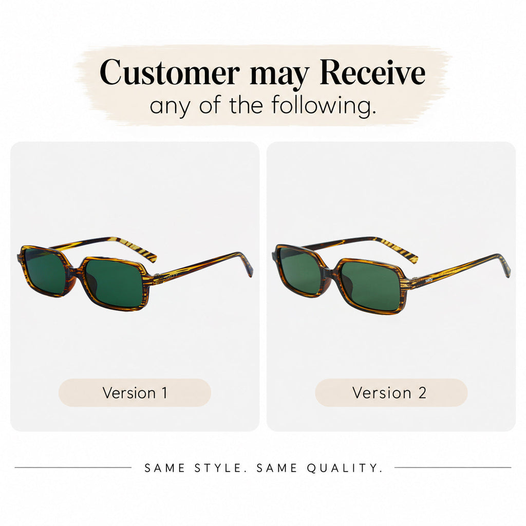 Tortoise Luxe Square Shades – Green