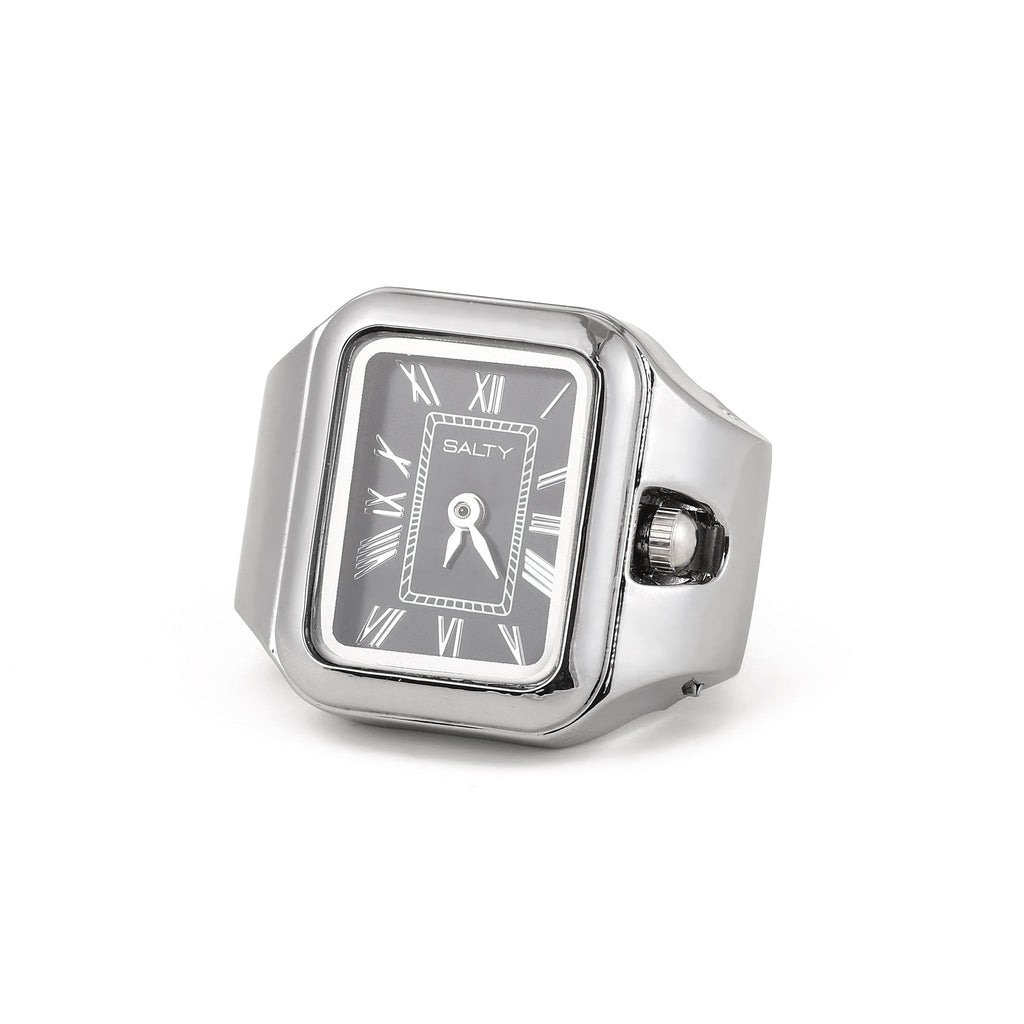 Time As Style Watch Ring - Silver