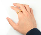 Slim Rectangular Signet Ring Gold